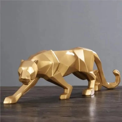 Taufora Halil - Leopard Resin Statue