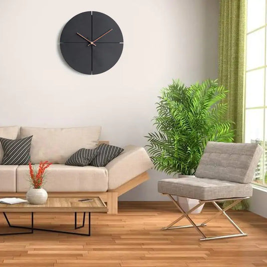 Taufora Halil - Nordic Style Black Wall Clock