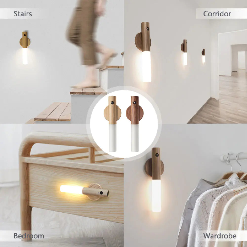 Taufora Halil - LED Wireless Wood Stick Night Light