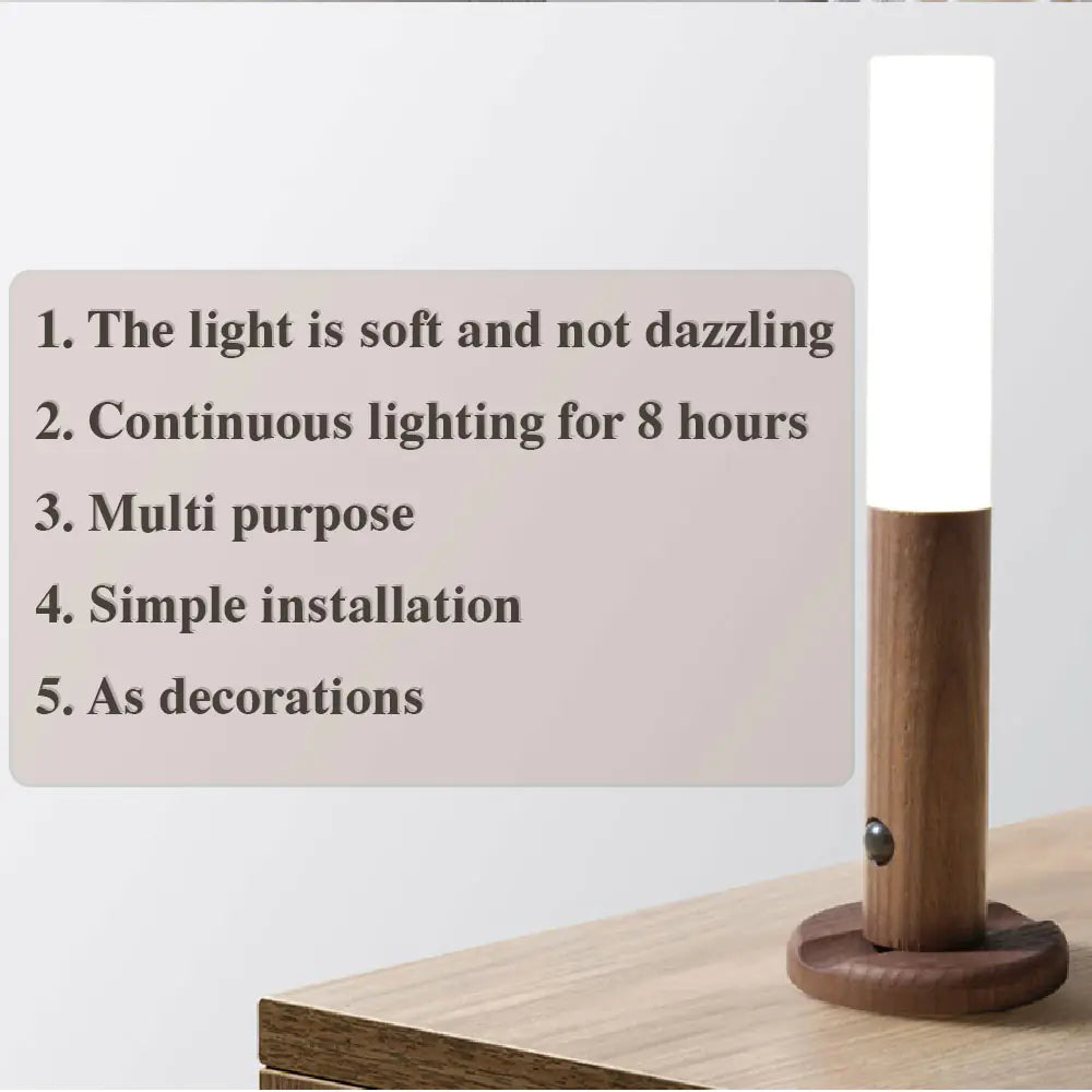 Taufora Halil - LED Wireless Wood Stick Night Light