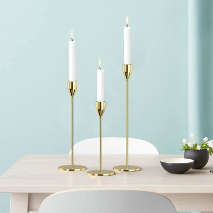 Taufora Halil - Metal Tabletop Candle Holders