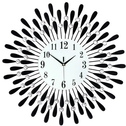 Taufora Halil - Feather Sun Wall Clock