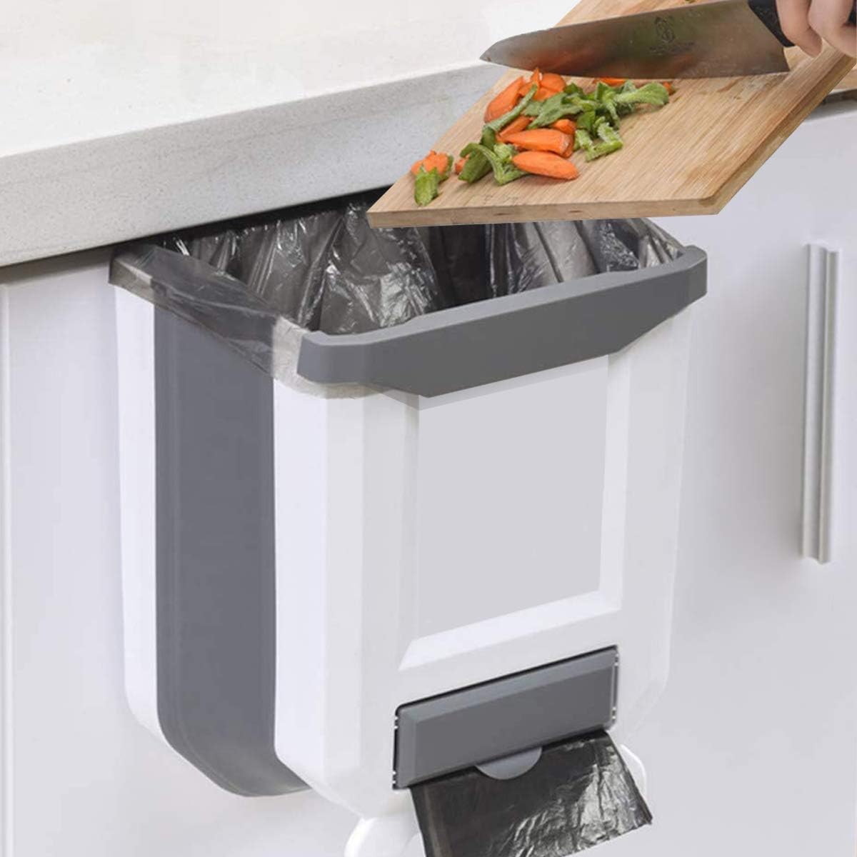 Taufora Halil - Foldable Hanging Kitchen Trash Can