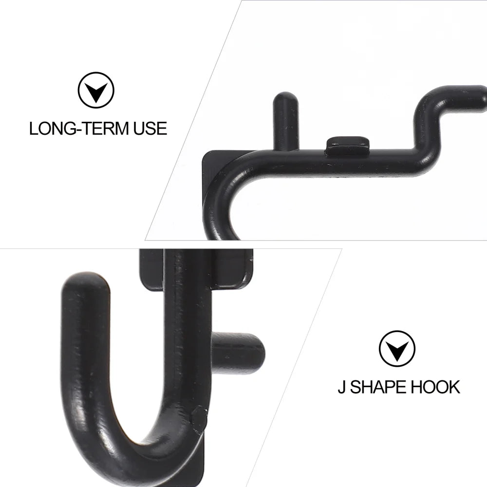 J Shape Peg Board Hooks