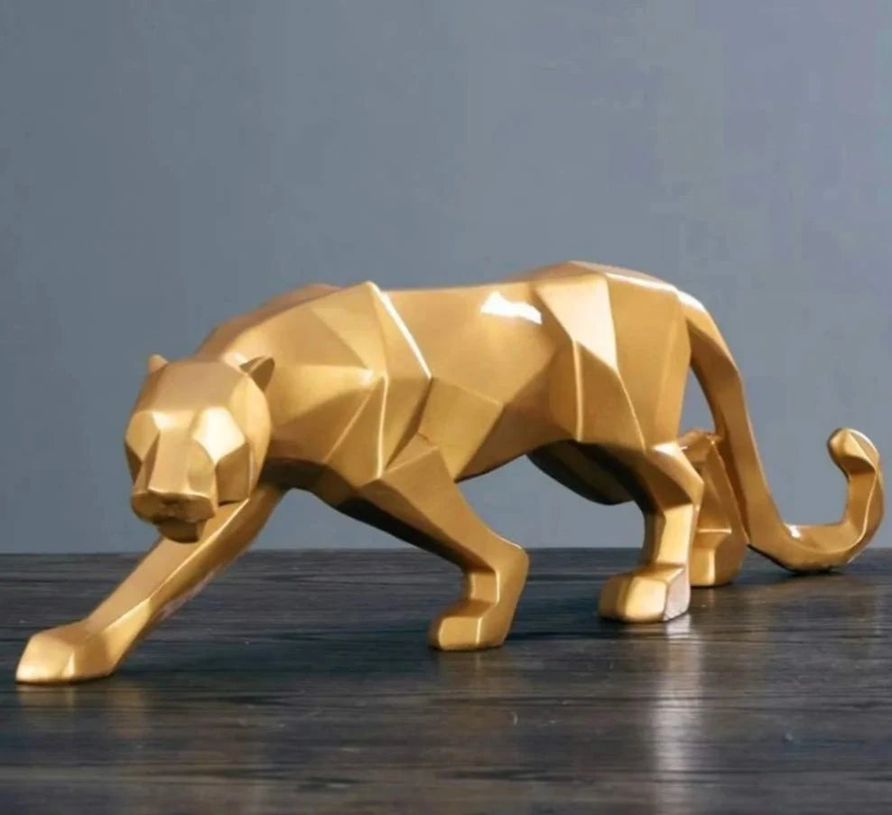 Taufora Halil - Leopard Resin Statue