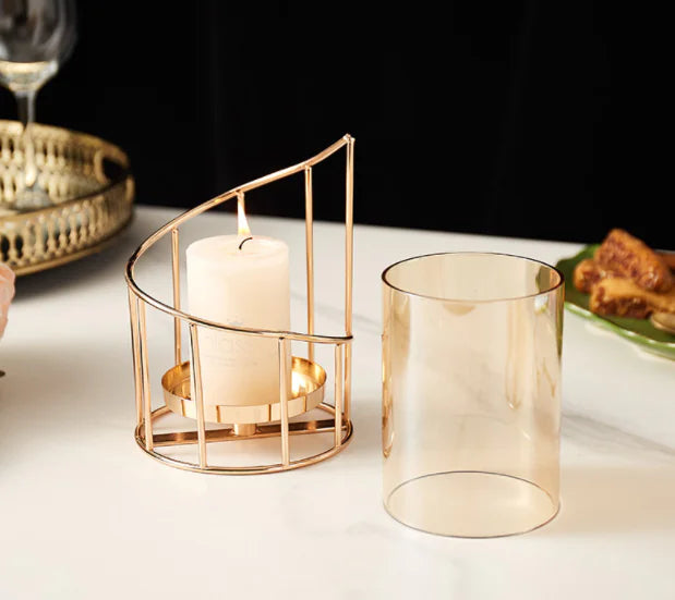 Taufora Halil - Elegant Cylindrical Candle Holder