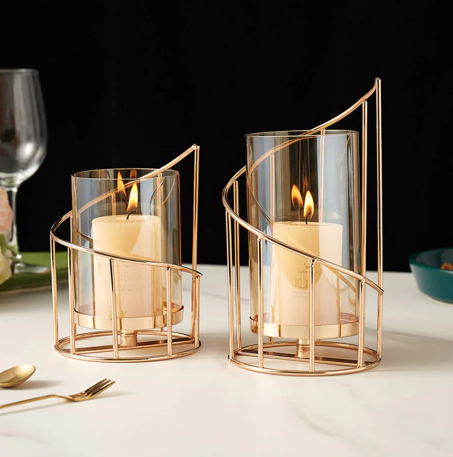 Taufora Halil - Elegant Cylindrical Candle Holder