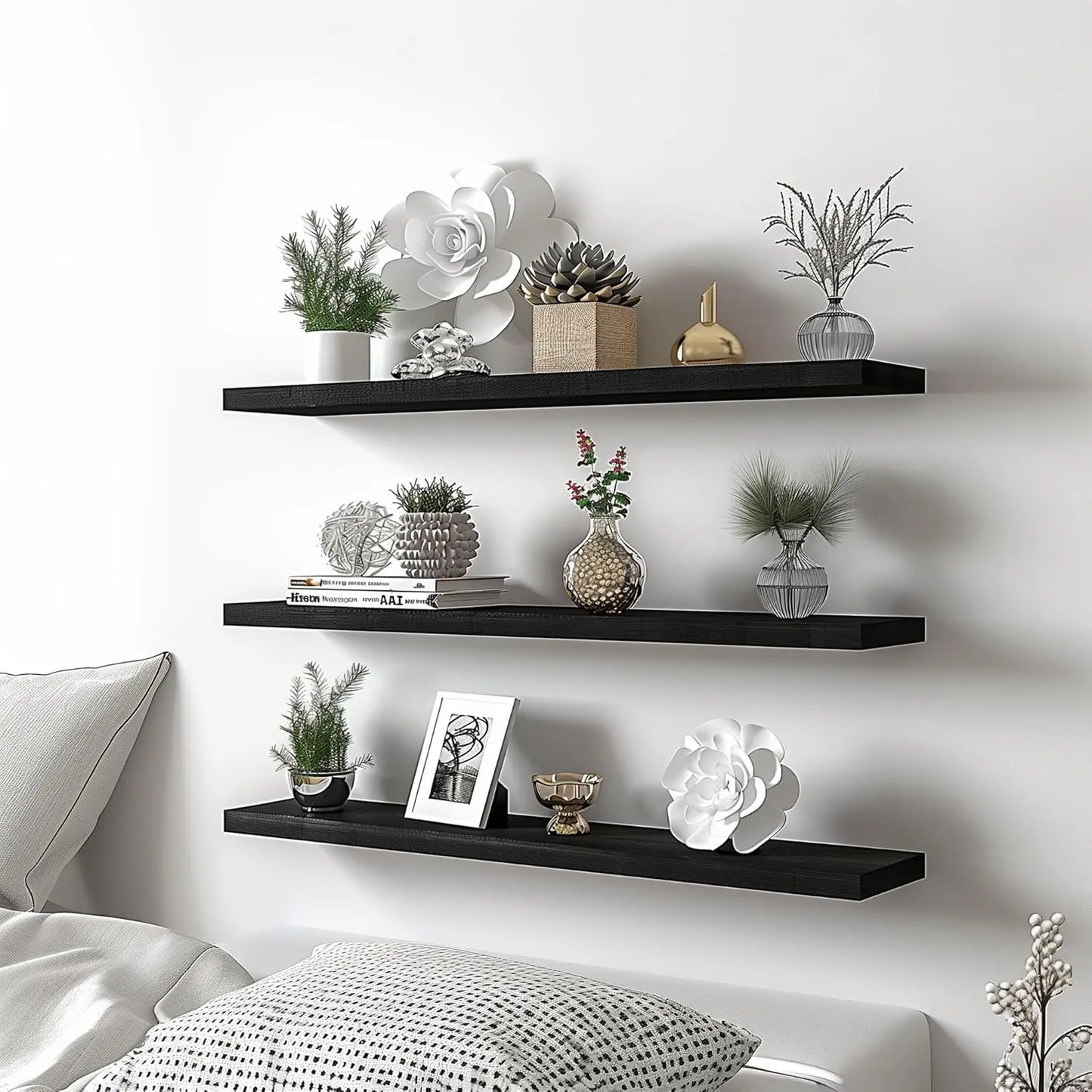 Taufora Halil - Wood Floating Shelves