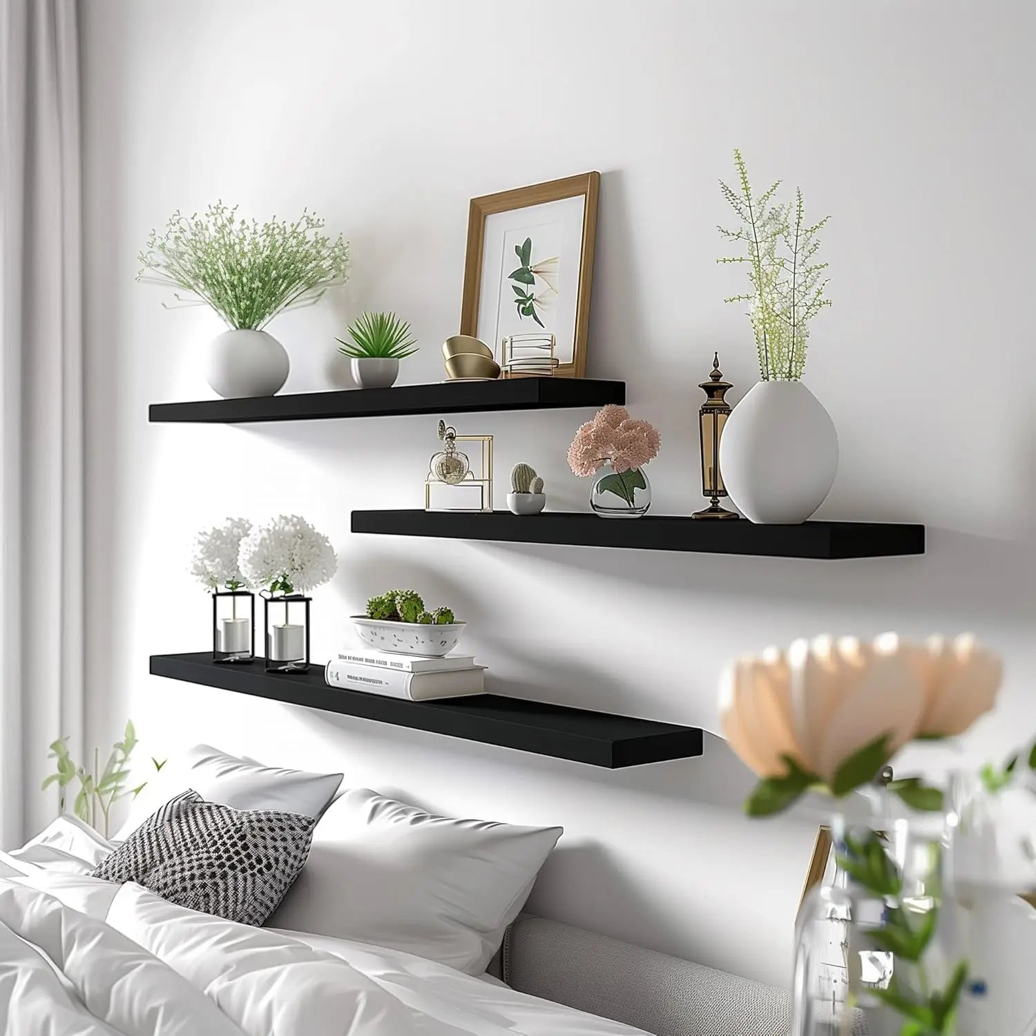 Taufora Halil - Wood Floating Shelves