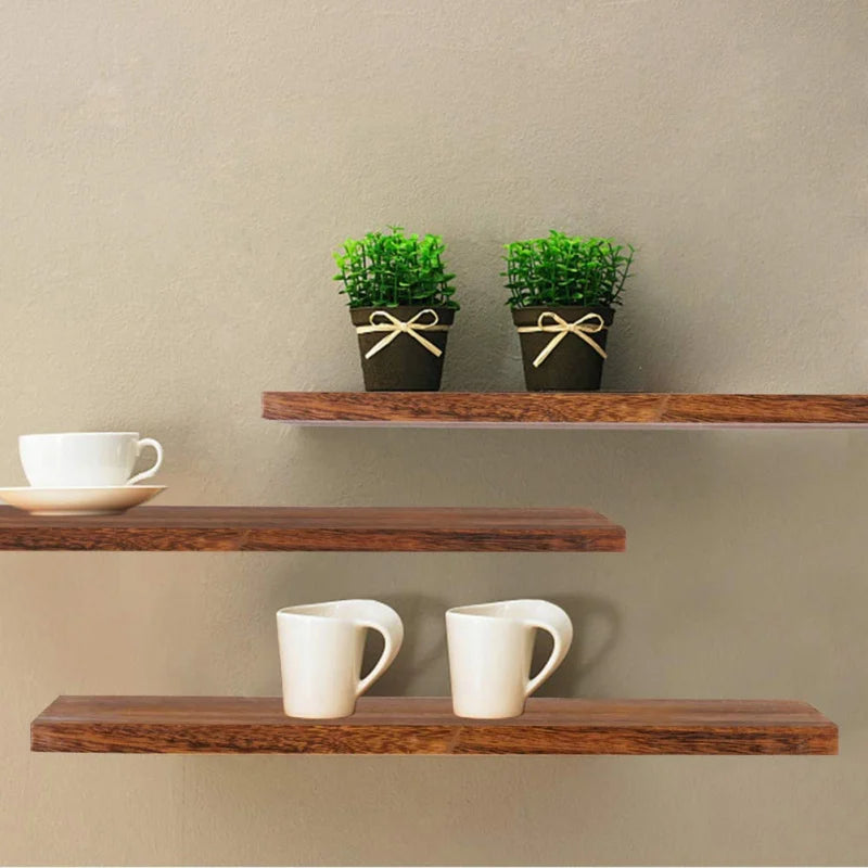 Wall Mounted Wooden Shelf