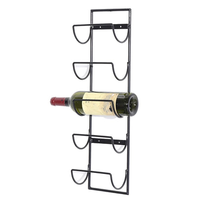 Taufora Halil - 5-Bottle Iron Wall Wine Holder