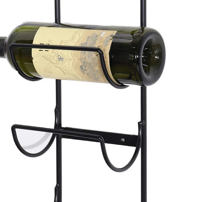 Taufora Halil - 5-Bottle Iron Wall Wine Holder