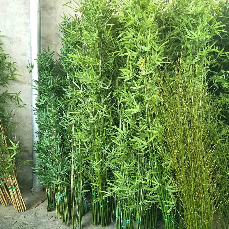 Taufora Halil - 10PCS Artificial Green Bamboos