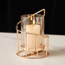 Taufora Halil - Elegant Cylindrical Candle Holder