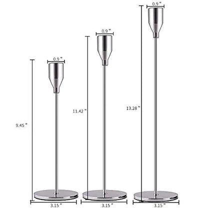 Taufora Halil - Metal Tabletop Candle Holders