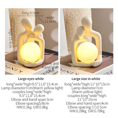 Taufora Halil - Couple Statue Table Lamp