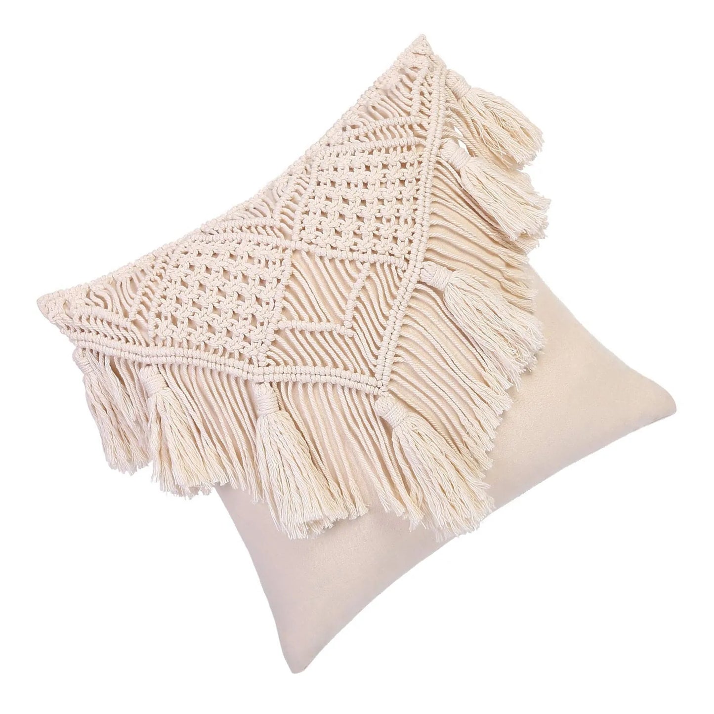 Taufora Halil - Macrame Hand-woven Pillow Covers