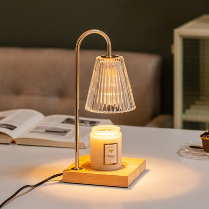 Taufora Halil - Elegant Glass Candle Warmer Lamp