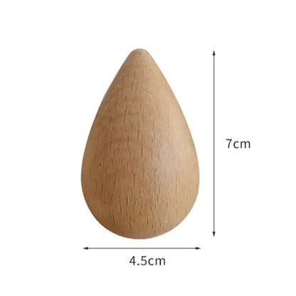 Taufora Halil - Wooden Water Drop Wall Hook