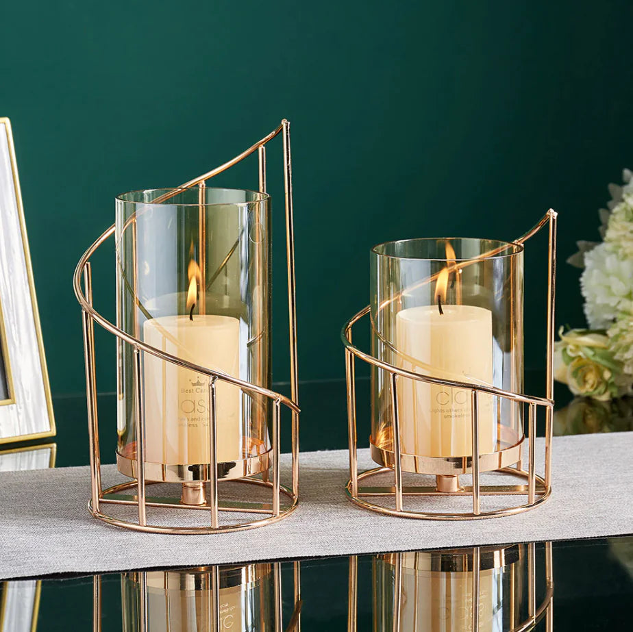 Taufora Halil - Elegant Cylindrical Candle Holder