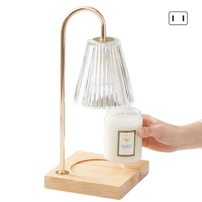 Taufora Halil - Elegant Glass Candle Warmer Lamp