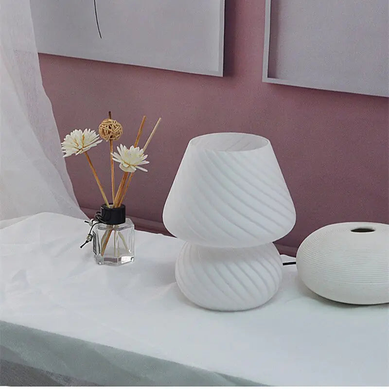 Taufora Halil - Glass Translucent Bedside Lamp