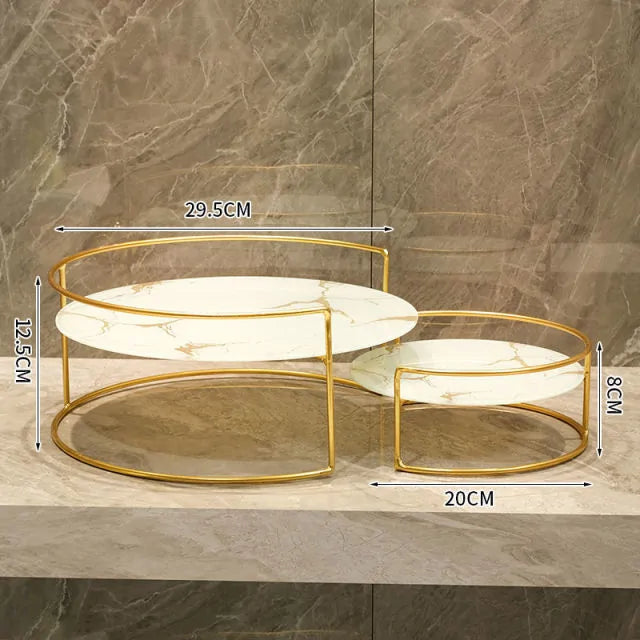 Taufora Halil - Bottom Marble Glass Plate Storage Rack