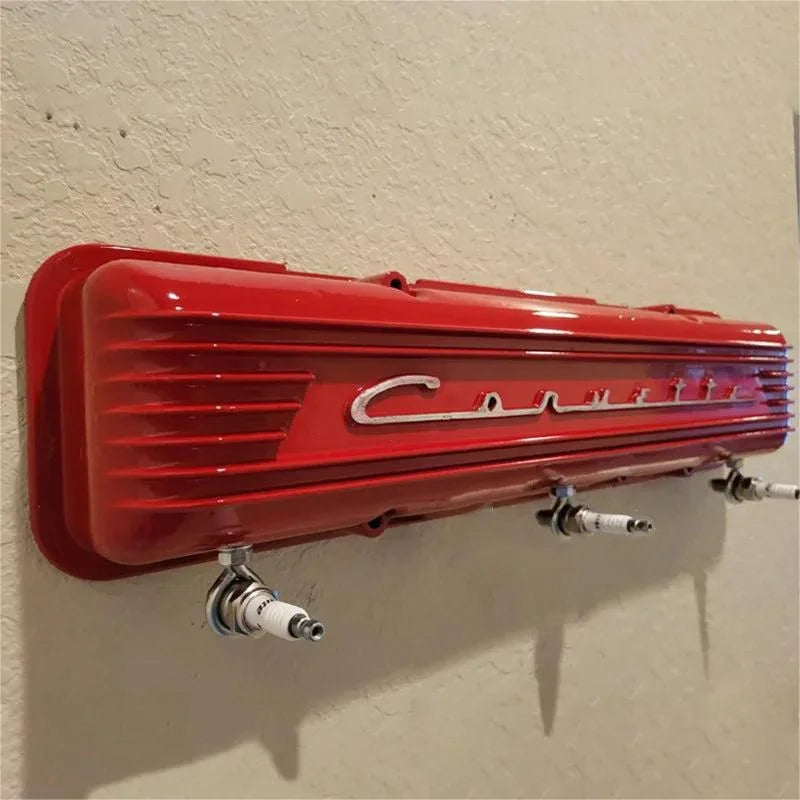 Vintage Script Corvette Wall Rack