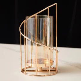 Taufora Halil - Elegant Cylindrical Candle Holder