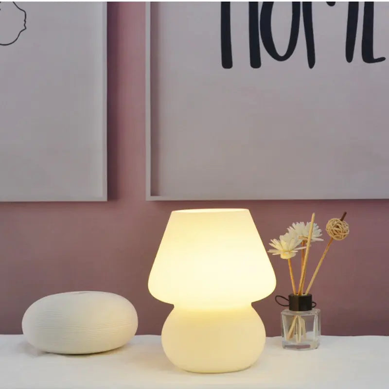 Taufora Halil - Glass Translucent Bedside Lamp