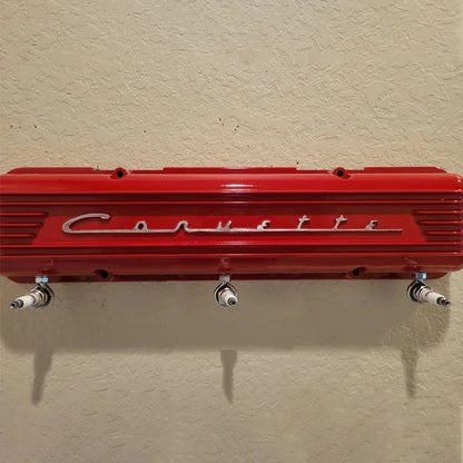 Vintage Script Corvette Wall Rack